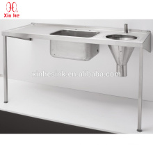 304 or 316 Stainless Steel multifunctional medical sluice sink for hospital sanitary public use